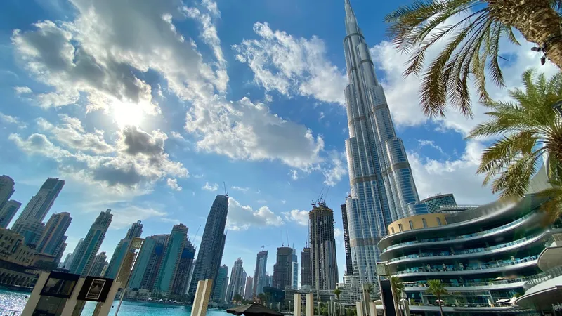 Dubai property skyline showing residential towers along the Dubai Metro corridor